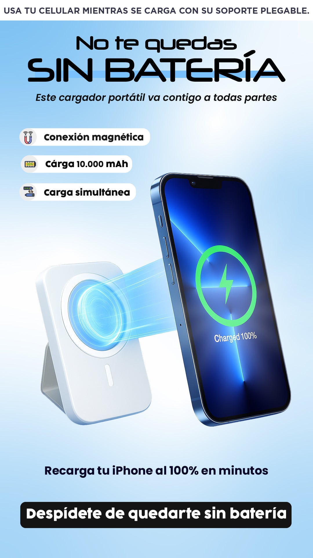 Cargador Magnético| El cargador que tu iPhone merece.