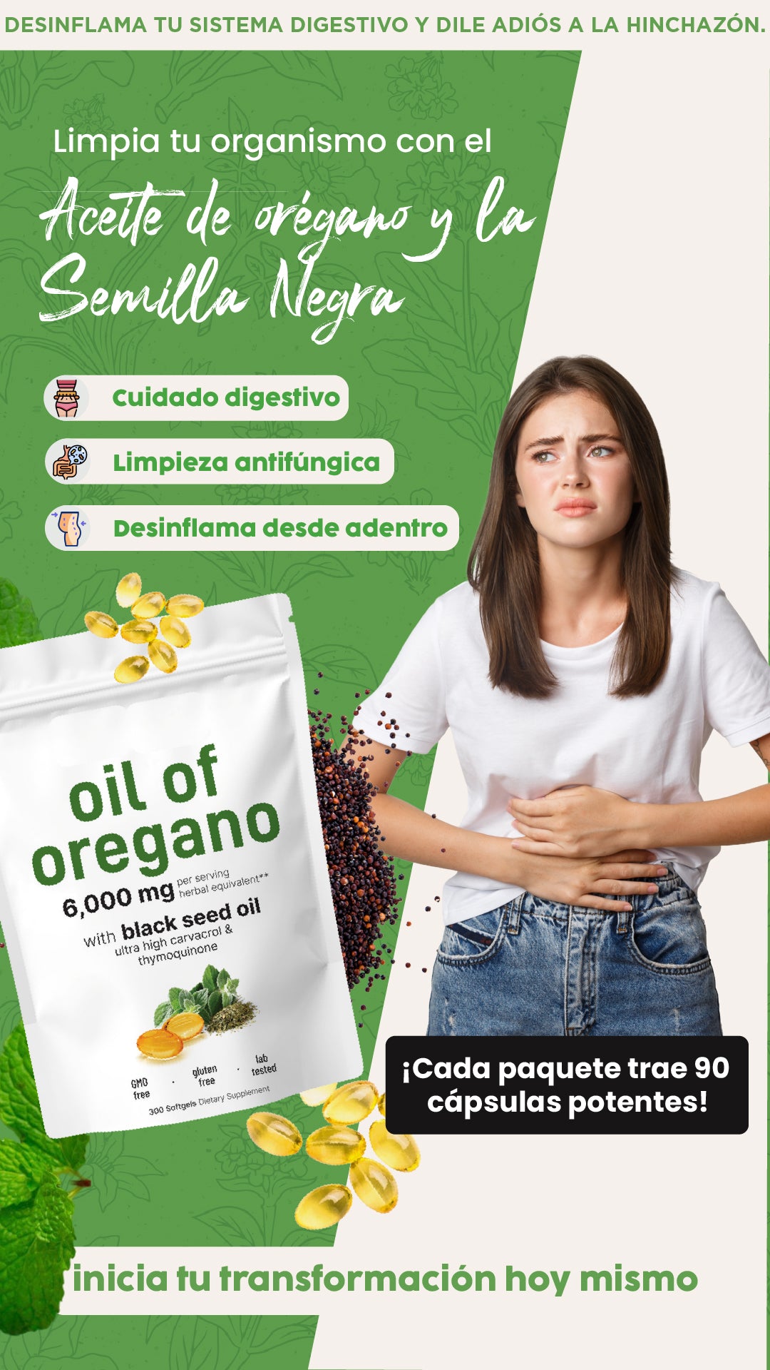 Aceite de orégano| El suplemento 2 en 1 que protege tu salud