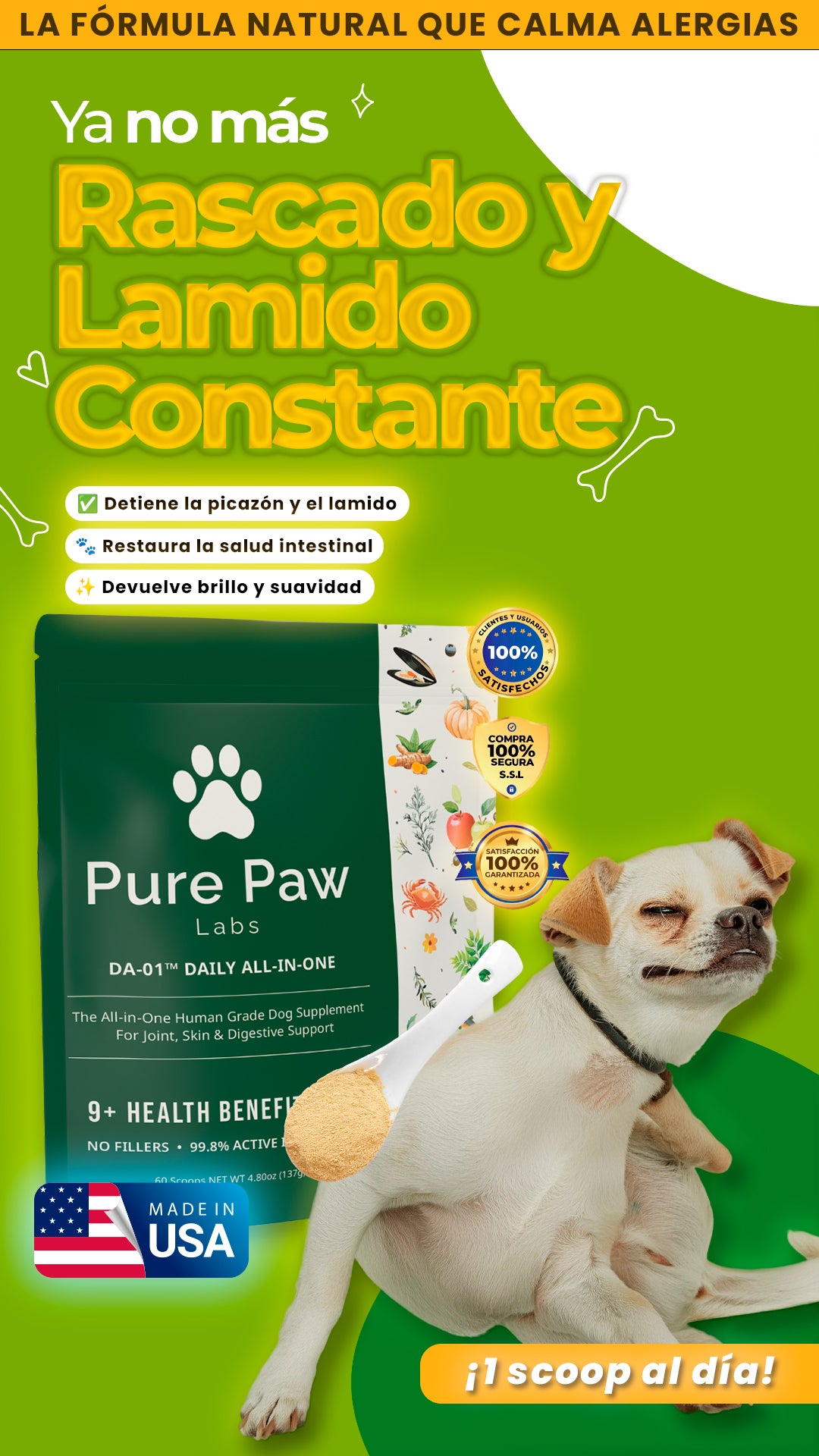 Pure Paw | Detén el rascado y lamido de patas de tu perro.