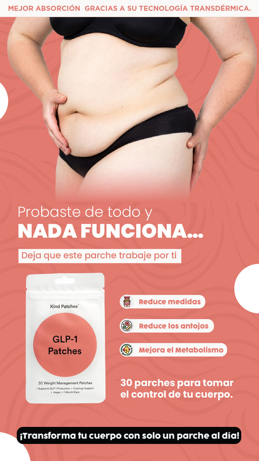Parches GLP-1| Cambia tu cuerpo sin esfuerzo.
