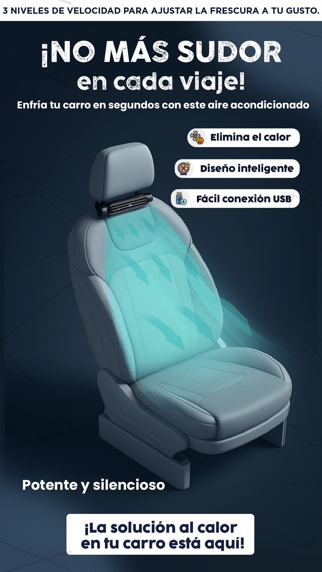 Aire acondicionado| Conduce fresco, cómodo y sin ruidos.