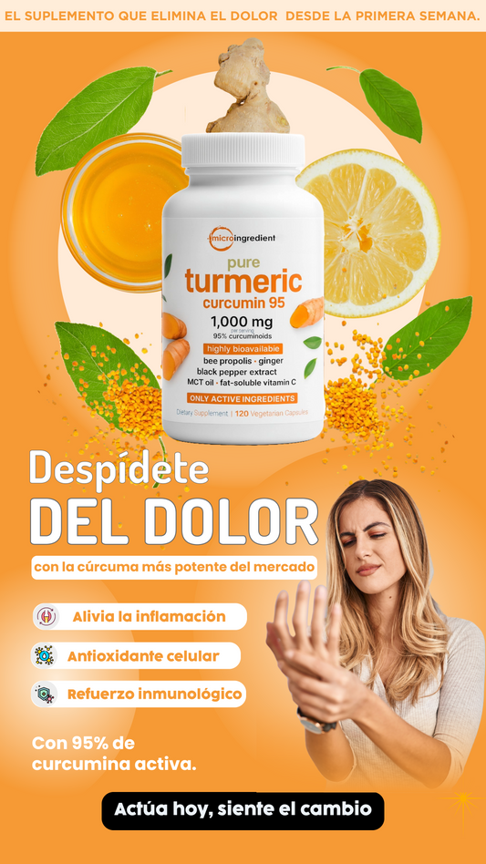Turmeric Curcumin | Antiinflamatorio natural efectivo