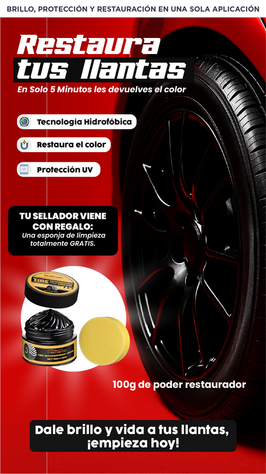 Restaurador neumáticos| Transforma tus llantas en minutos